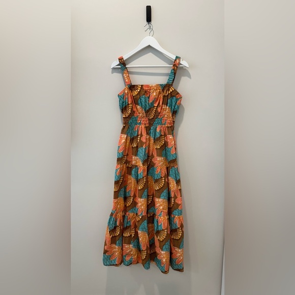 Cleobella Jolene Maxi Dress Riviera Print European Vacation Resortwear Sundress - Picture 2 of 12